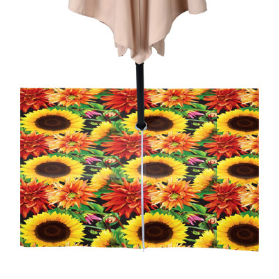 Sunflower Garden Outdoor Water Repellent Tablecloth