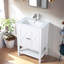 Ensemble de meuble-lavabo simple blanc 24 po