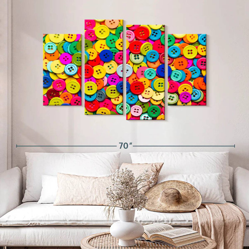 Senne Buttons Collection, 32'' H x 52'' W