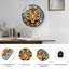 Magnifique horloge murale en forme de tigre - 24 po