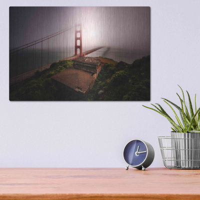 Ebern Designs 'White Out' by Bruce Getty, Metal Wall Art