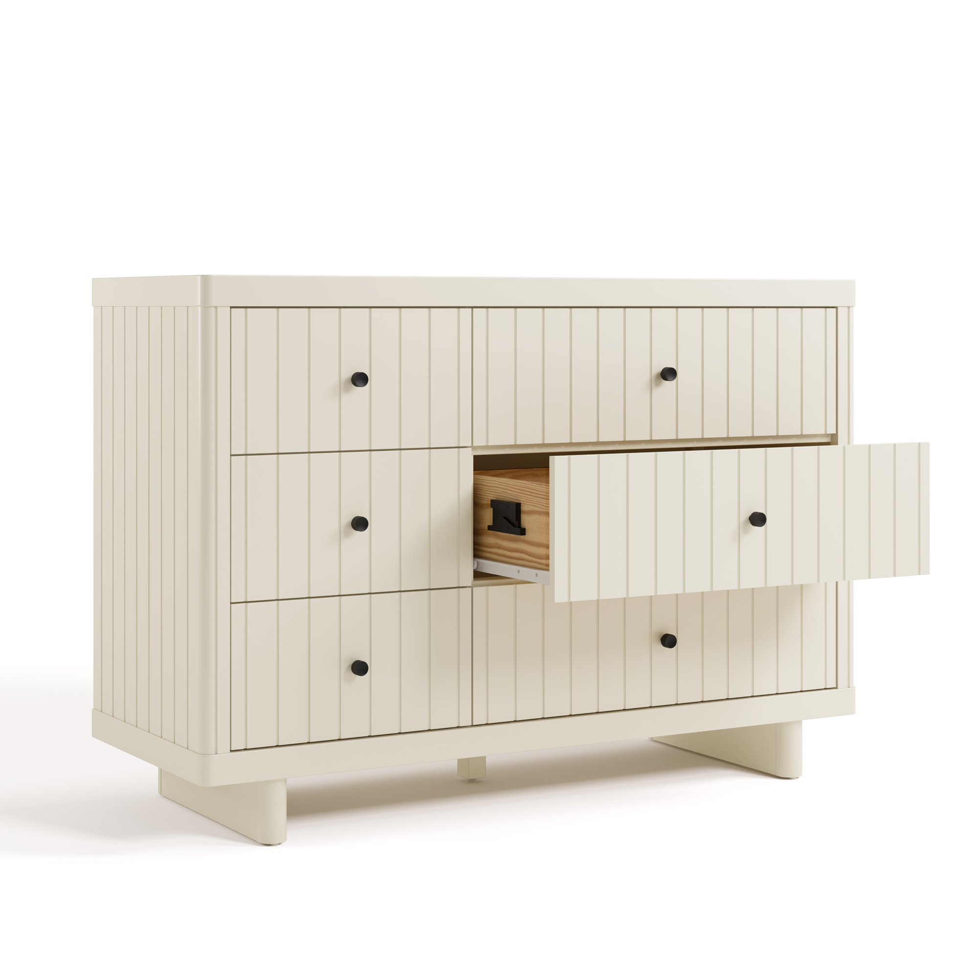 Kyoto 6 Drawer Dresser, Frosted Oat
