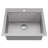 Karran Matrix 25" Top Mount Workstation 16 Gauge Single Bowl Stainless Steel Kitchen Sink with Accessories