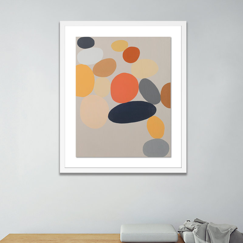 Russet Stack Print by Erica Hauser, 24" H x 20" W x 1.5" D, White