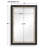  Guerra Walnut & Brass Mirror