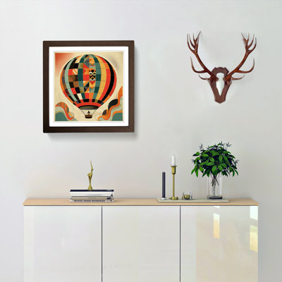 Hot Air Balloon Constructivism - Framed Print