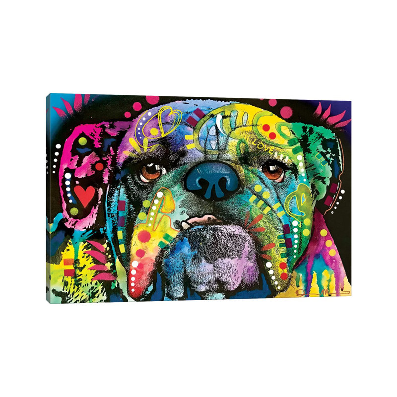 Straight On Bull 1 Piece Wrapped Canvas Wall Art, 20.32 cm H x 30.48 cm W