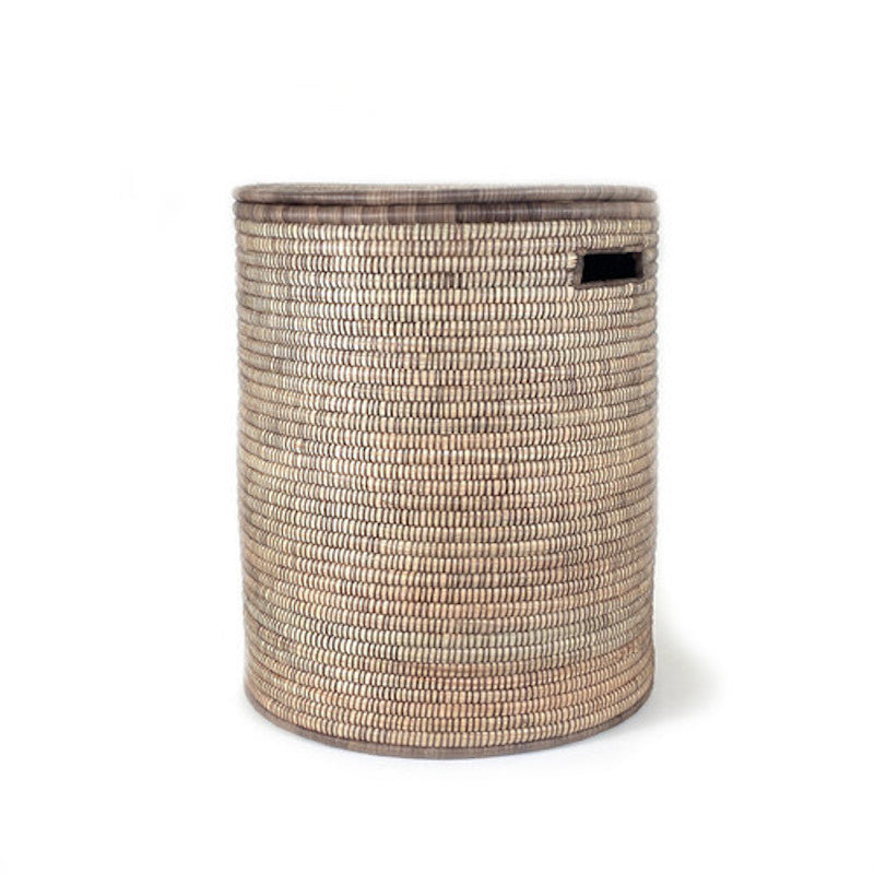 Malawi Basket, 21" H x 17.5" W x 17.5" D, Brown