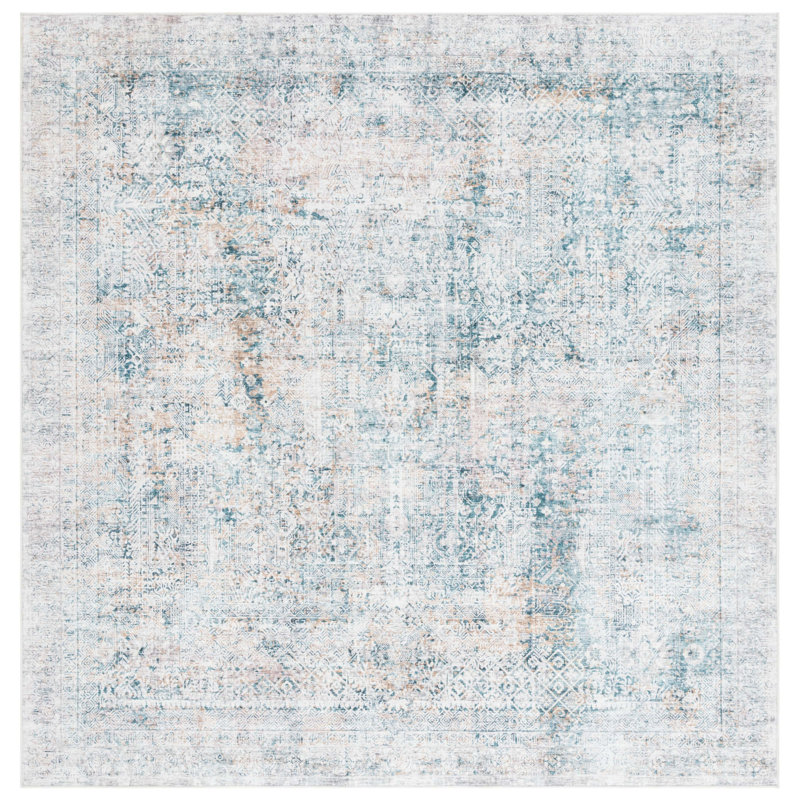 Jeremaiah Performance Machine Washable Oriental Rug, Square 6'
