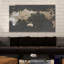 «World Map in Gold and Gray», impression-31937999-31476042-119811931