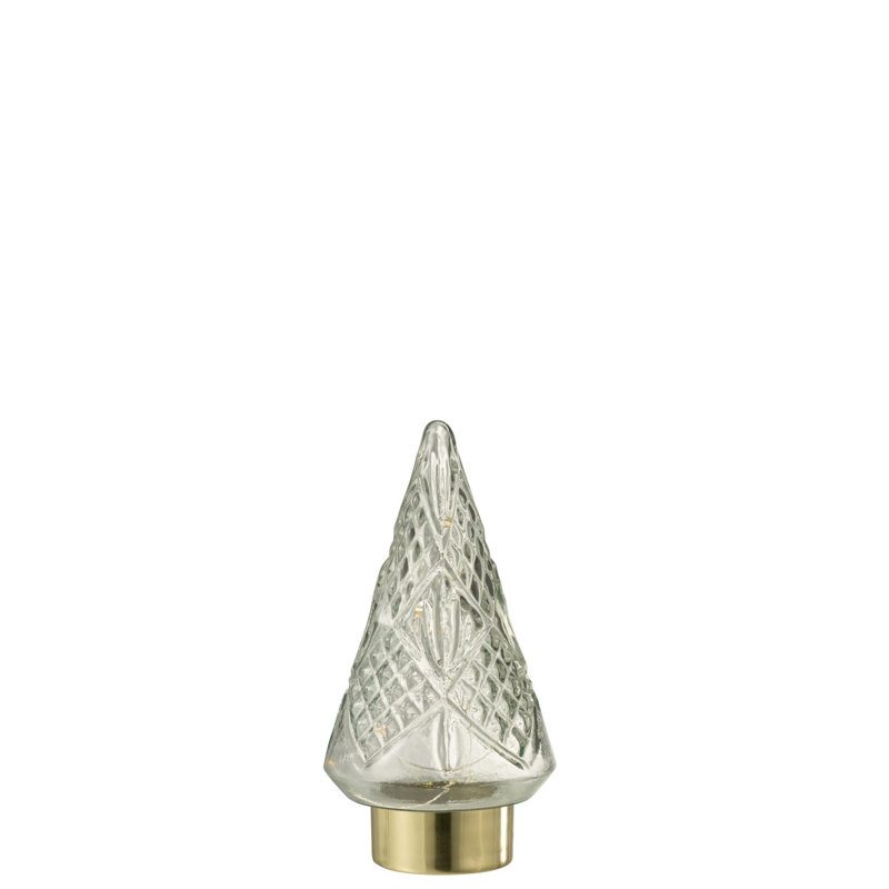 Piper Christmas Tabletop Tree, 24.5cm H x 13cm W x 13cm D, Transparent