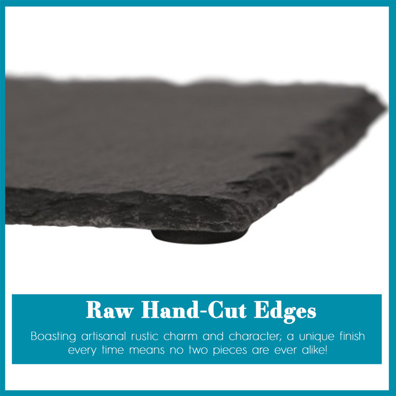Argon Tableware Slate Platter, 0.5cm H x 13cm W x 25cm L