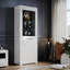 165*60*35cm Large Display Cabinet with RGB Colour Variations and Tempered Glass Shelves-666896161