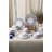 24-Piece Ceramic Dinner Set, White Stoneware | 100% Antibacterial, Eco-Friendly, Easy-Clean | Includes 6 Cake Plates (8.7 in), 6 Service Plates (11 in), 6 Dinner Plates (7.1 in), 6 Bowls (0.8 qt) | Dishwasher & Microwave Safe