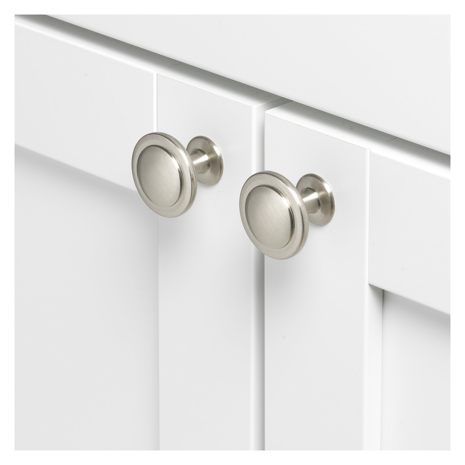 1 1/4" Diameter Mushroom Knob Multipack, Satin Nickel