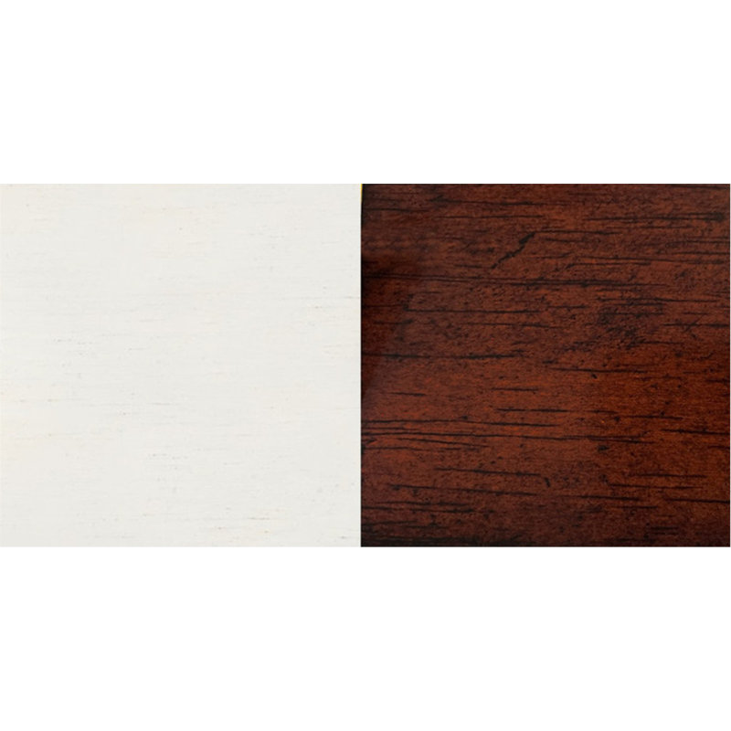 Azizi Extendable Oak Dining Table, Antique White