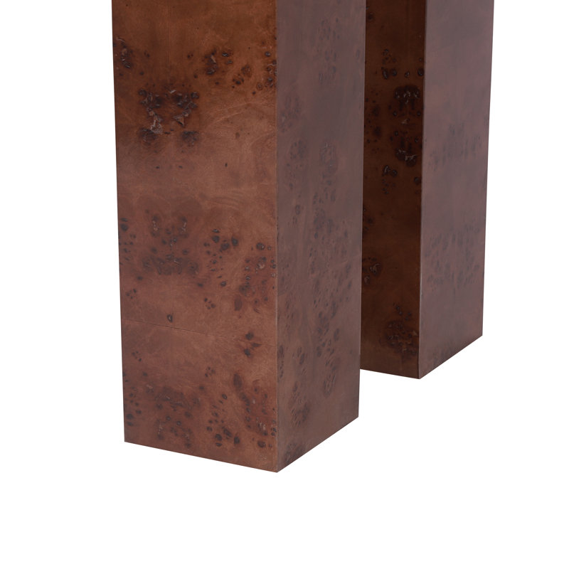 Astin Console Table with Open Shelf & Soft Curved Profile