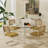 5-Piece Round Glass Top Dining Set-2083640118-2083640115