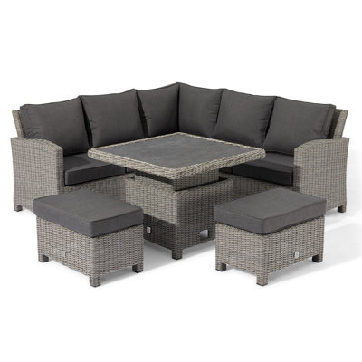 Sofia Square Corner Dining Set with Rising Table