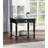 Traditional Living Room End Table In Black With Drawer And Shelf Rectangular Wood Bottom