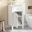 Meuble-lavabo de salle de bain avec lavabo en céramique, ensemble de meuble-lavabo simple autoportant avec porte à fermeture douce, tablette réglable, style français, pieds pleins-130545050-130545051