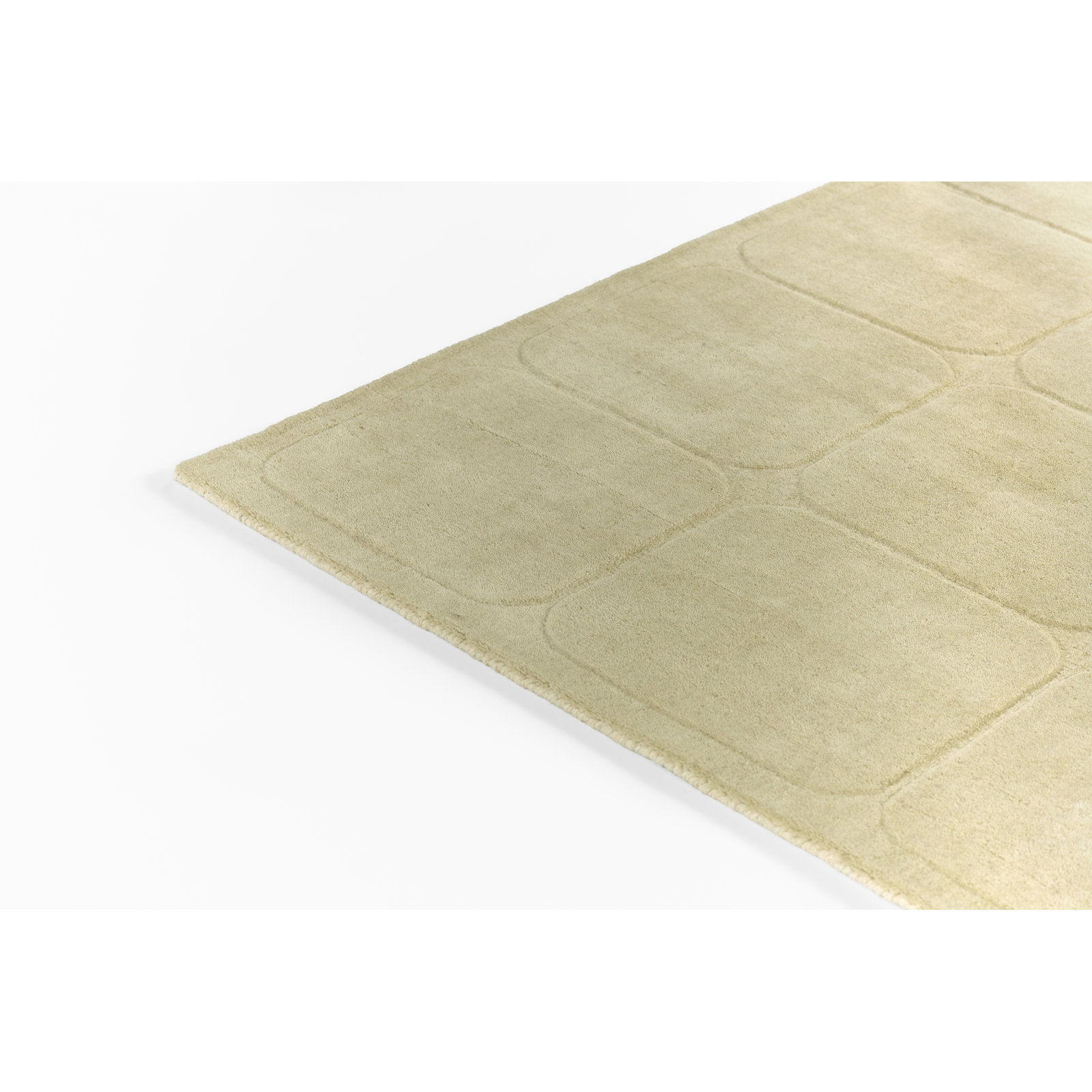 Lura Hand Loomed Wool Geometric Ivory Area Rug 5' X 8', 7'10" X 10'