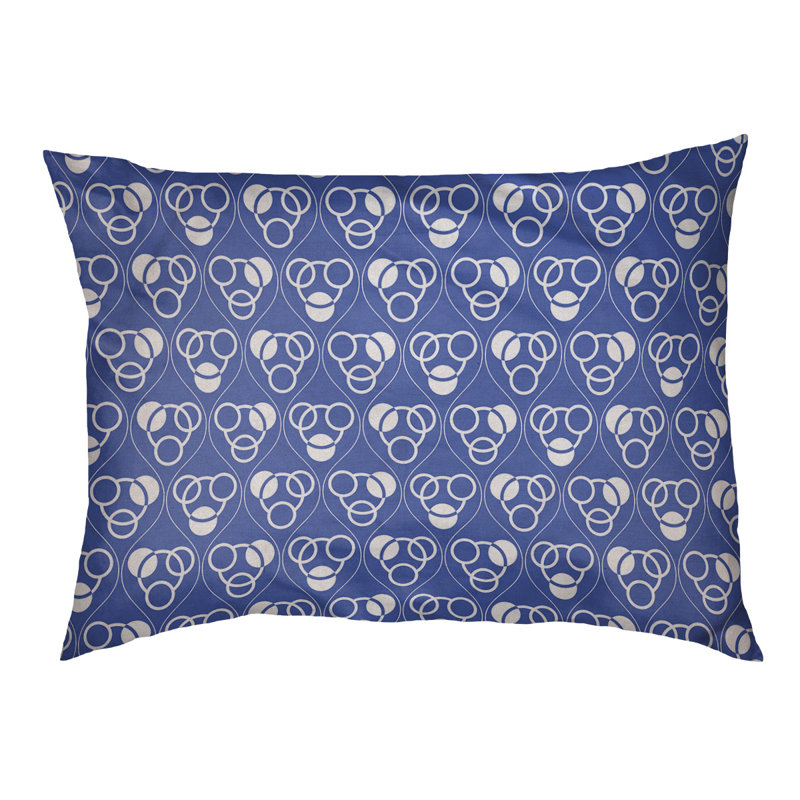 Coussin pour chien Chen, Bleu clair, Moyen (l 40 po x P 30 po x H 6,5 po)