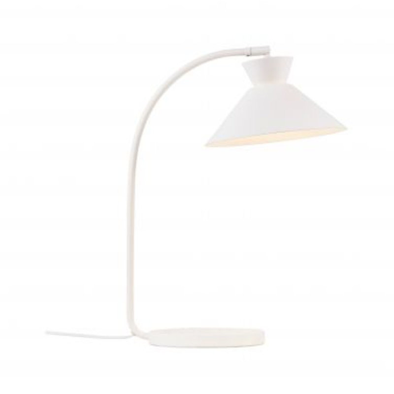 Metal Desk Lamp, White
