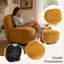 Fauteuil d'appoint pivotant rembourré sans accoudoirs-1033644164