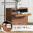 Gatewood Mid-Century 29'' H Nightstand Pull-Out Tray With USB And LED Light-287597888