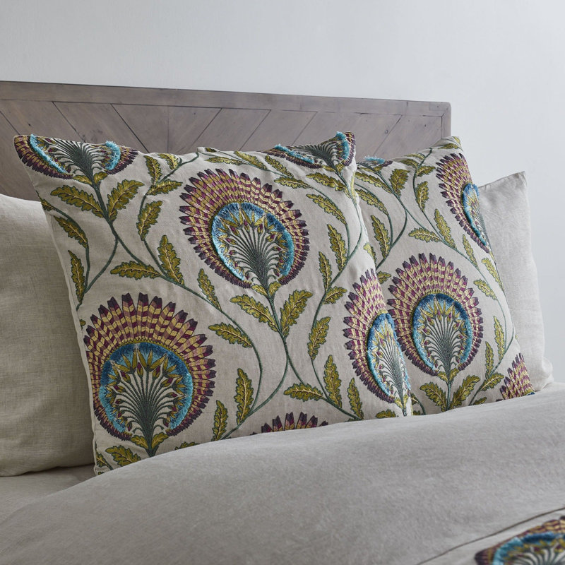 The Met x Ann Gish Tavus Embroidered Pillow