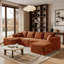 Canapé modulaire à compression de 118 po, ensemble de canapé en flanelle moderne en forme de U, ensemble de 4 canapés à assise profonde et canapé contemporain-1974993489-1974993493