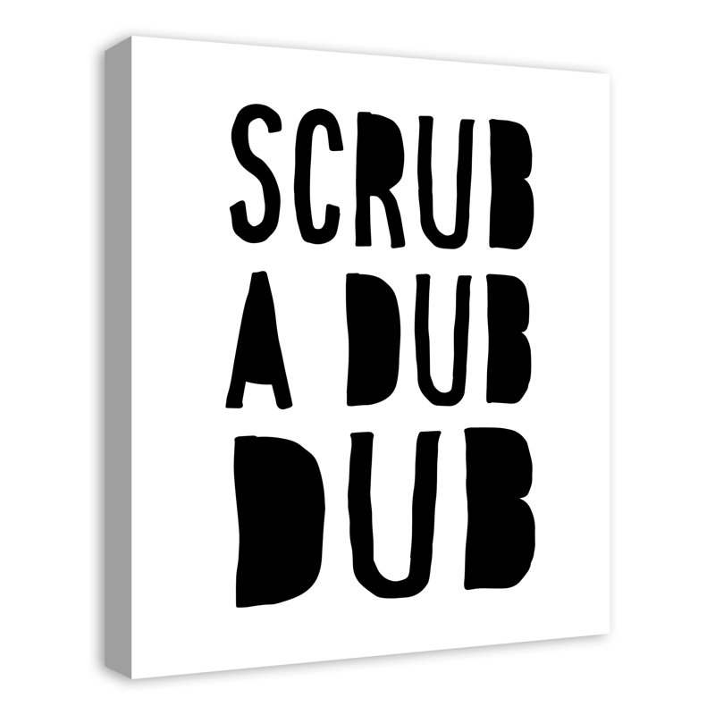 Impression sur toile scrub dub dub Malin, Toile tendue, H 24 po x l 20 po x P 1,25 po