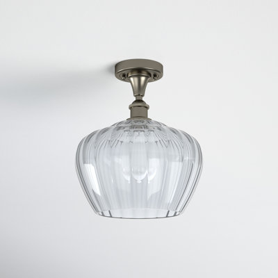Renee Glass Semi Flush Mount