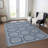 Machine Washable Indoor/Outdoor Claudian ACN1459 Navy Rug-103015867