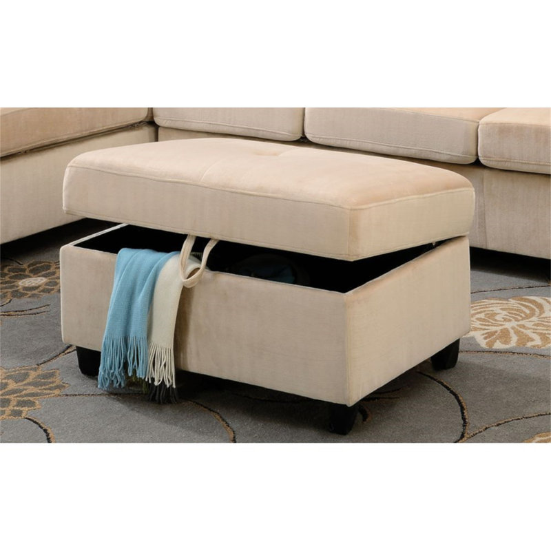 Repose-pieds Jeffords, Beige