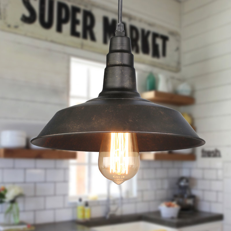 Harlow 1 - Light Single Pendant, 6.3" H x 10.2" W x 10.2" D, Brushed Silver