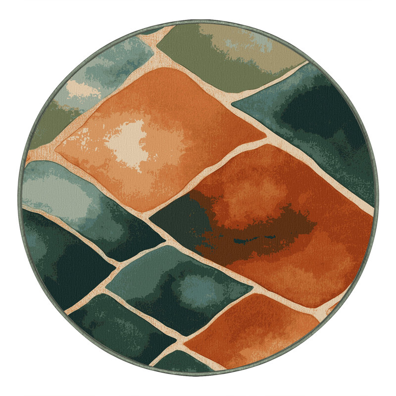 Nature's Flow Rug, Round 7'