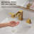 Widespread Bathroom Faucet 3 Hole, 2-Handle Bathroom Sink Faucet with Drain Assembly-111854784