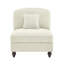 Canapé sans accoudoirs en chenille avec 1 coussin - beige et blanc-39682176