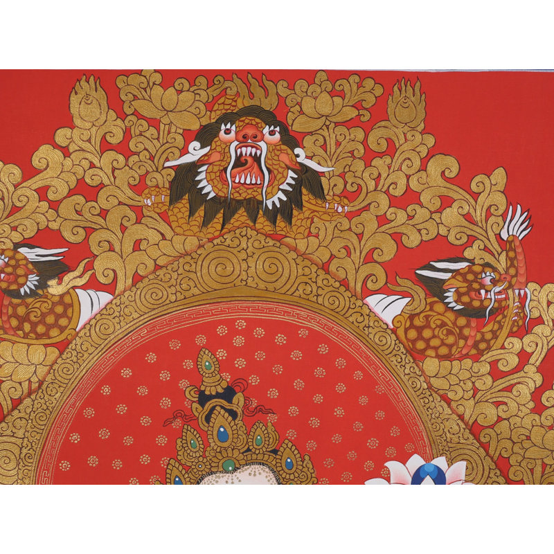 Samantabhadra - Bouddhiste tibétain (Thangka Brocadeless)