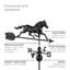 Girouette en aluminium 33 po H Shawen
