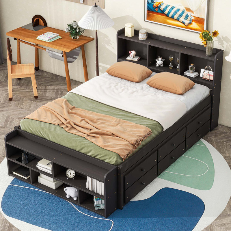 Anup Platform Bed, Espresso