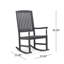 Chaise berçante en bois massif Mccomb-1951760688