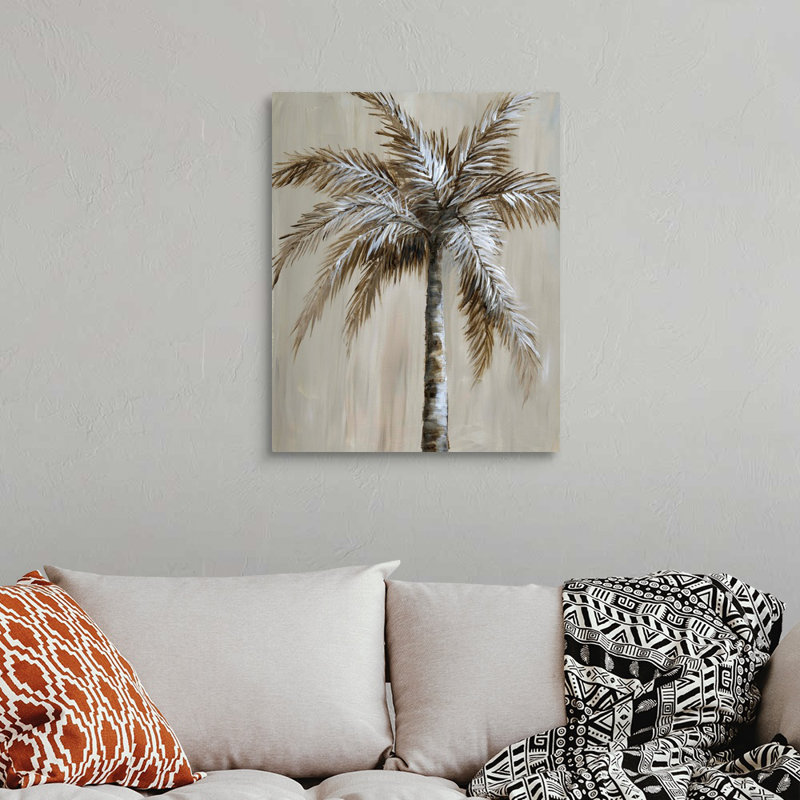 «Palm Magic II», art mural sur toile, Toile tendue, H 30 po x l 24 po x P 1,25 po