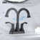 Centerset 2-handle Bathroom Faucet with Drain Assembly