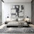 Floral Dark and Light Gray Area Rug-1686073921
