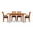 Sarah 4 - Person Solid Wood Top Four Leg Dining Set-16848865-37101031-39921223