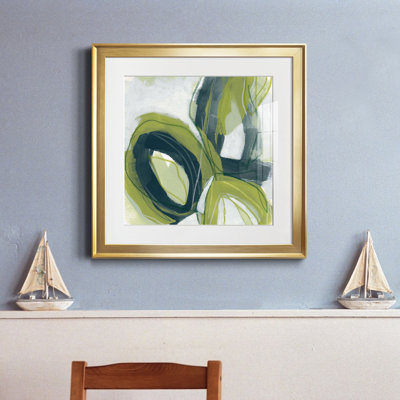 " Verdigris Motion I " Painting Print