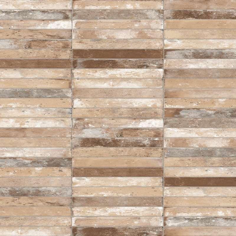Carreau de porcelaine 1,88 po x 18 po Sedona